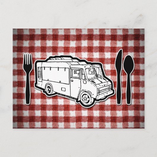 食糧トラックのプレート及び道具 ポストカード (正面)