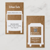 食糧トラックの名刺のテンプレート 名刺 (正面/裏面)