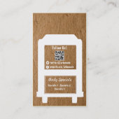 食糧トラックの名刺のテンプレート 名刺 (裏面)