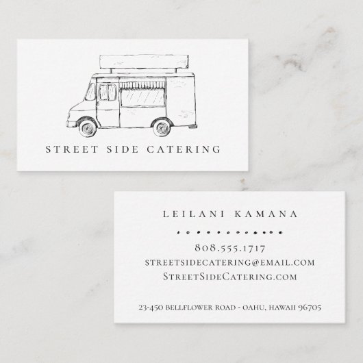 食糧トラックの名刺 名刺 (正面/裏面)