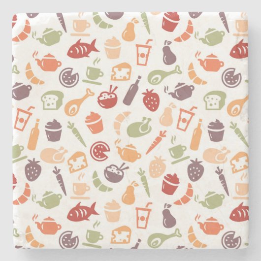 食糧パターン2 ストーンコースター (正面)