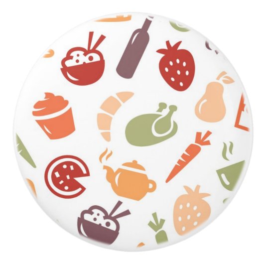 食糧パターン2 セラミックノブ (正面)