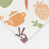 食糧パターン2 フリースブランケット (角)