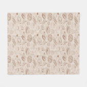 食糧パターン3 フリースブランケット (正面(横))