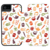 食糧パターン3 INCIPIO iPhoneウォレットケース (フォリオ Open)