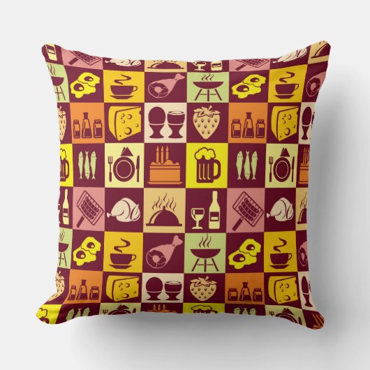 食糧パターン クッション (正面)