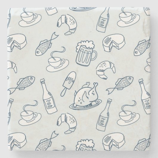 食糧パターン ストーンコースター (正面)