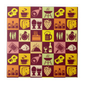 食糧パターン タイル (正面)