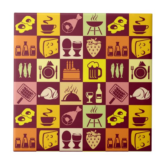 食糧パターン タイル (正面)