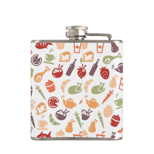 食糧パターン フラスク (裏面)