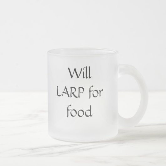食糧マグのためのLARP フロストグラスマグカップ (右)