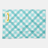 食糧ラベル-ティール（緑がかった色）の台所から キッチンタオル (横)