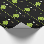 食糧人間の特徴をもつソフトウェア開発者のためにコードします ラッピングペーパー (角)