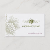 食糧及び飲み物の業績。 ブドウ 名刺 (裏面)