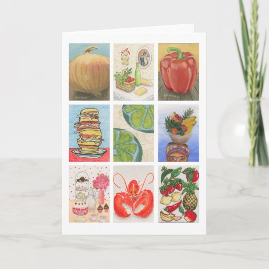 食糧挑戦モンタージュ カード (正面)