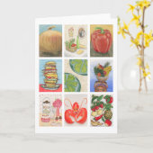 食糧挑戦モンタージュ カード (黄色い花)