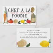 食糧炊事用具のシェフのケイタリングビジネスカード 名刺 (正面/裏面)