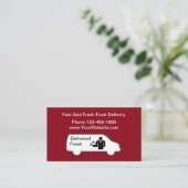 食糧配達サービス 名刺 (スタンド正面)