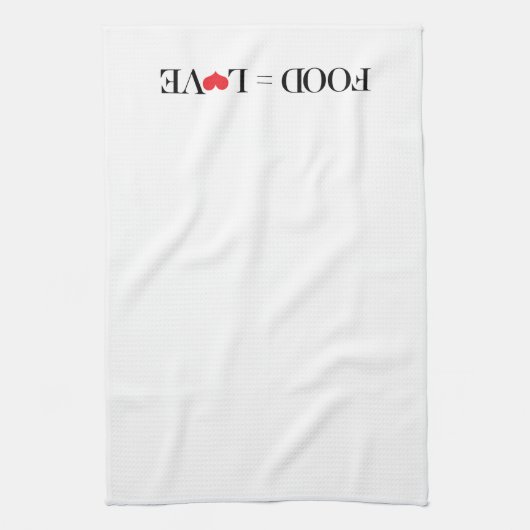 食糧=愛 キッチンタオル (縦)