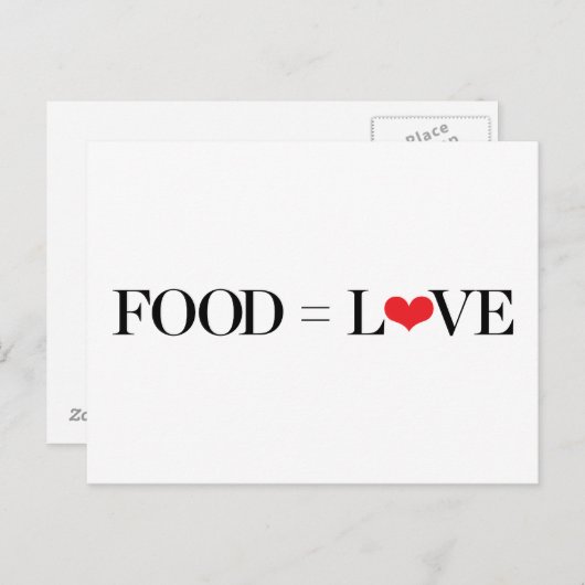 食糧=愛 ポストカード (正面/裏面)