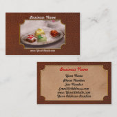 食糧-菓子-ケーキ-祖母の御馳走 名刺 (正面/裏面)