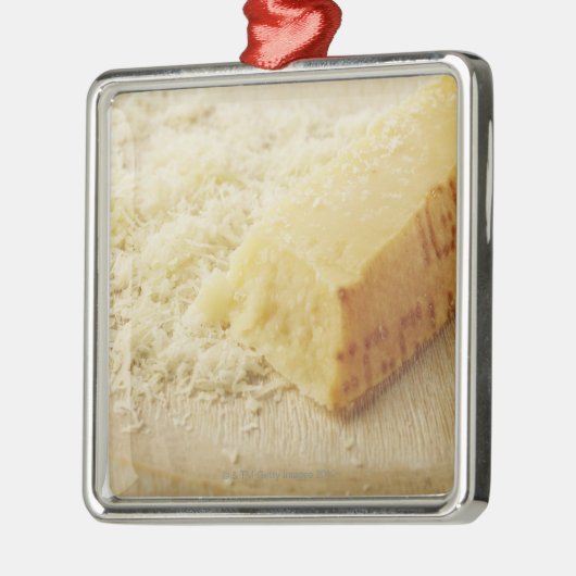 食糧、食糧および飲み物のチーズ、火格子を付けられるパルメザン メタルオーナメント (左)