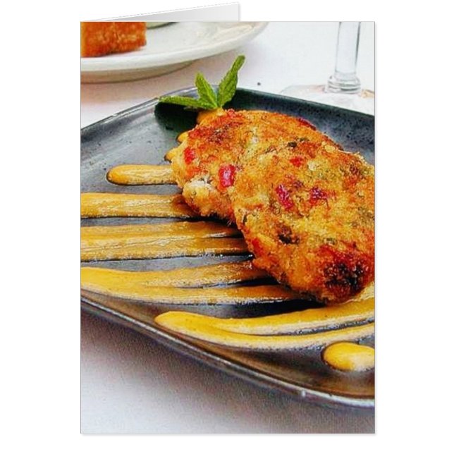 食糧Crabcakesの夕食 (正面)