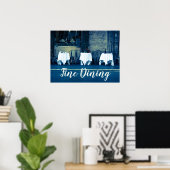 食素晴らし好・グルメ向け飲食店 ポスター (ホームオフィス)