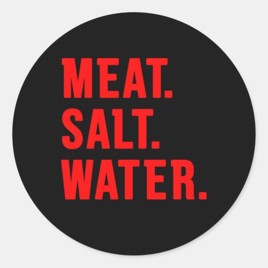 食肉塩水 ラウンドシール (正面)