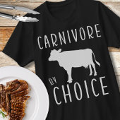 食肉愛好家の選択による肉食ユニセックス品 Tシャツ