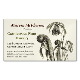 食虫植物の子供部屋 マグネット名刺