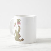 食虫植物-サラセニアのpsittacinaの広告宣伝 コーヒーマグカップ (正面左)