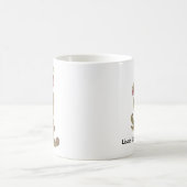 食虫植物-サラセニアのpsittacinaの広告宣伝 コーヒーマグカップ (中央)