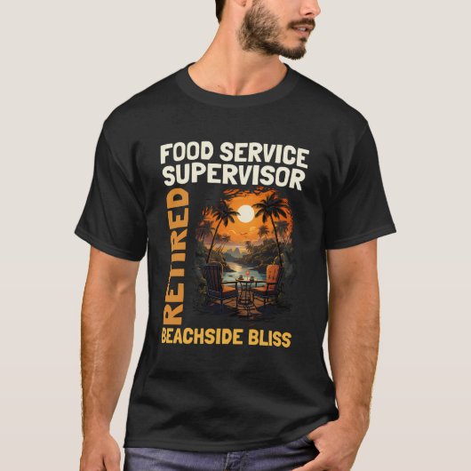 食退職した品監督者 – 除おもしろい職者 Tシャツ (正面)