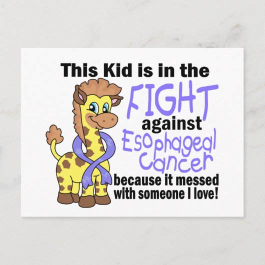 食道がんと闘う子供 ポストカード (正面)