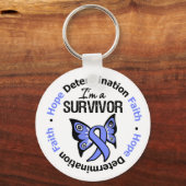食道がんを克服した希望の決定 キーホルダー (正面)
