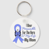 食道がんリボンヒーローマイママ キーホルダー (正面)