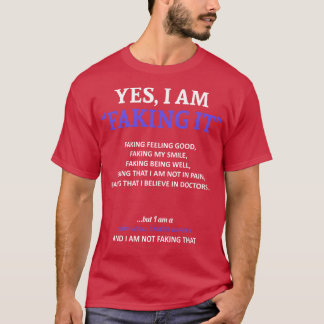 食道がん認識度この中でごまかしてる Tシャツ