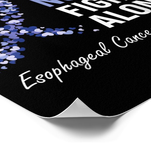 食道がん認識度ギフト株式会社パープルペリウ ポスター (角)