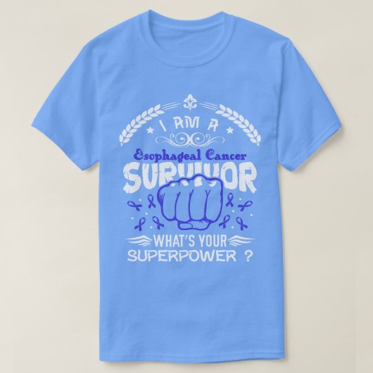 食道がん認識度生存者Whats Your Su Tシャツ (デザイン正面)