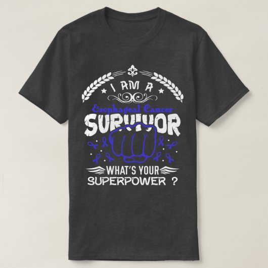 食道がん認識度生存者Whats Your Su Tシャツ (デザイン正面)