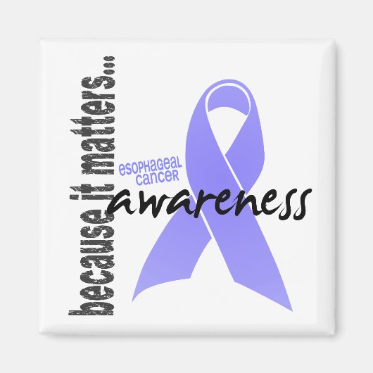 食道がん認識度 マグネット (正面)