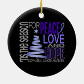 食道の蟹座のクリスマス1のオーナメント セラミックオーナメント (裏面)