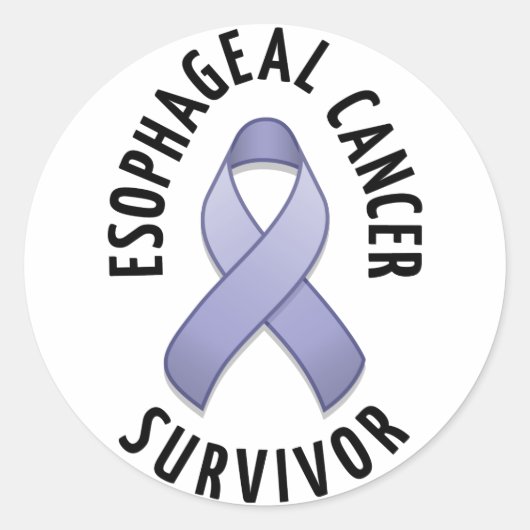 食道の蟹座の生存者の円形のステッカー ラウンドシール (正面)