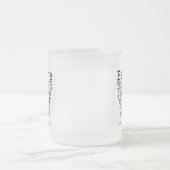 -食道の蟹座の蝶を信じて下さい フロストグラスマグカップ (中央)