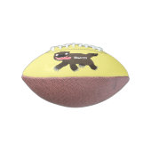 飢えおもしろいた狼の動物漫画 アメリカンフットボール (回転90)