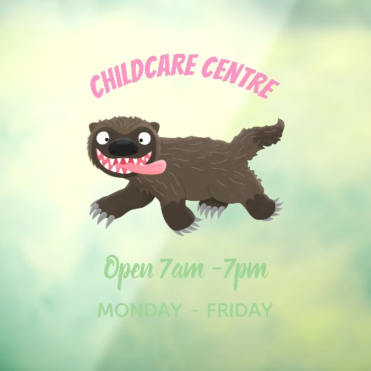 飢えおもしろいた狼の動物漫画 ウィンドウサイン (シート3)