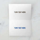 飢えおもしろいた狼の動物漫画 カード (内部)