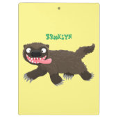 飢えおもしろいた狼の動物漫画 クリップボード (裏面)