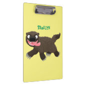 飢えおもしろいた狼の動物漫画 クリップボード (右)